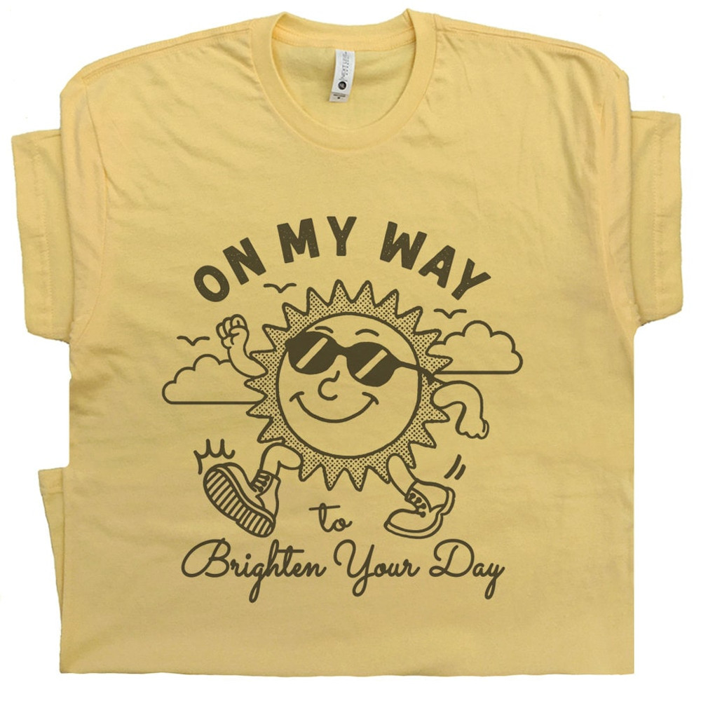 Vintage Sunshine Shirt Funny Shirts Cute Graphic Shirts for Women Men Kids Cool Shirts Original Positive Karma T Shirt Be Kind Nice Shirt - 1.jpg