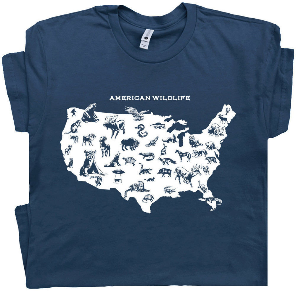 Wildlife T Shirt American Nature T Shirt Cool Animal Tee Vintage National Park Tee Cool Graphic Retro Camping For Men Women Kids - 1.jpg