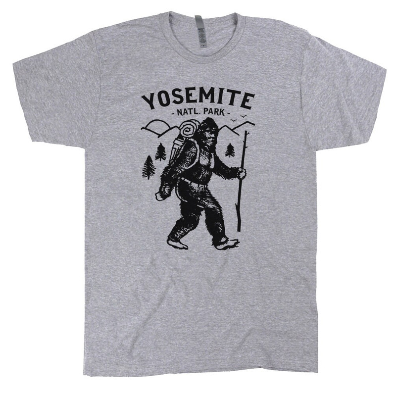 Yosemite Park T Shirt Cool Bigfoot Vintage National Park Graphic Tee Funny Hiker Hiking Camp Camping T Shirt Gift For Mens Womens Kids Shirt - 2.jpg