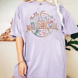 universal studios birthday girl comfort colors shirt, di