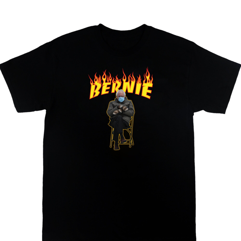 Bernie Sanders Mittens T-Shirt Sweatshirt Charity 2021 Inauguration - Feel the Bern funny shirt Bernie Sanders Thrashers shirt-UNISEX - 1.jpg