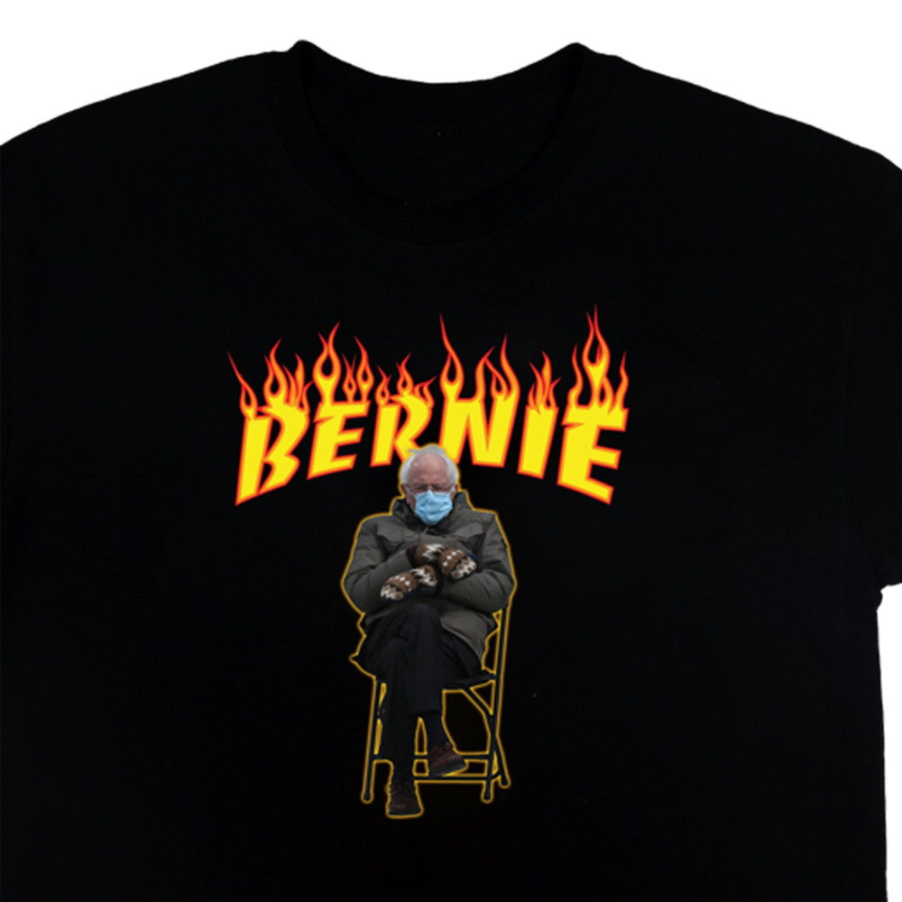 Bernie Sanders Mittens T-Shirt Sweatshirt Charity 2021 Inauguration - Feel the Bern funny shirt Bernie Sanders Thrashers shirt-UNISEX - 3.jpg