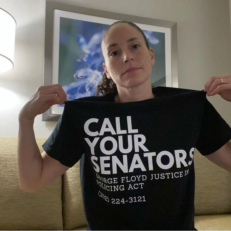 Call Your Senators George Floyd Justice In Policing Act T-shirt - Sue Bird WNBA shirt - LeBron James NBA shirt UNISEX - 1.jpg