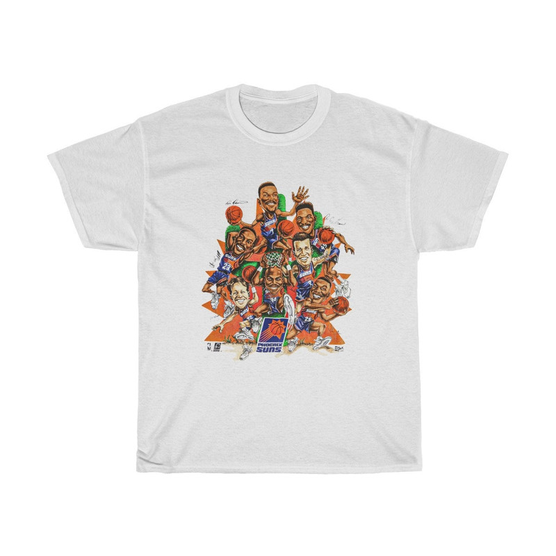 Devin booker Phoenix Suns Caricature 90’s T-shirt Suns in 4 shirt, Phoenix Suns shirt , suns t shirt , Devin booker shirt - UNISEX - 2.jpg