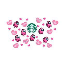 i became a school counselor because your life is worth my timestarbucks cold cup among us love svg, trending svg, among