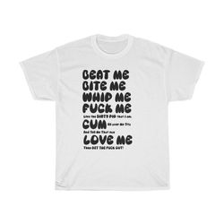 kourtney kardashian  beat me bite me whip me shirt - unisex