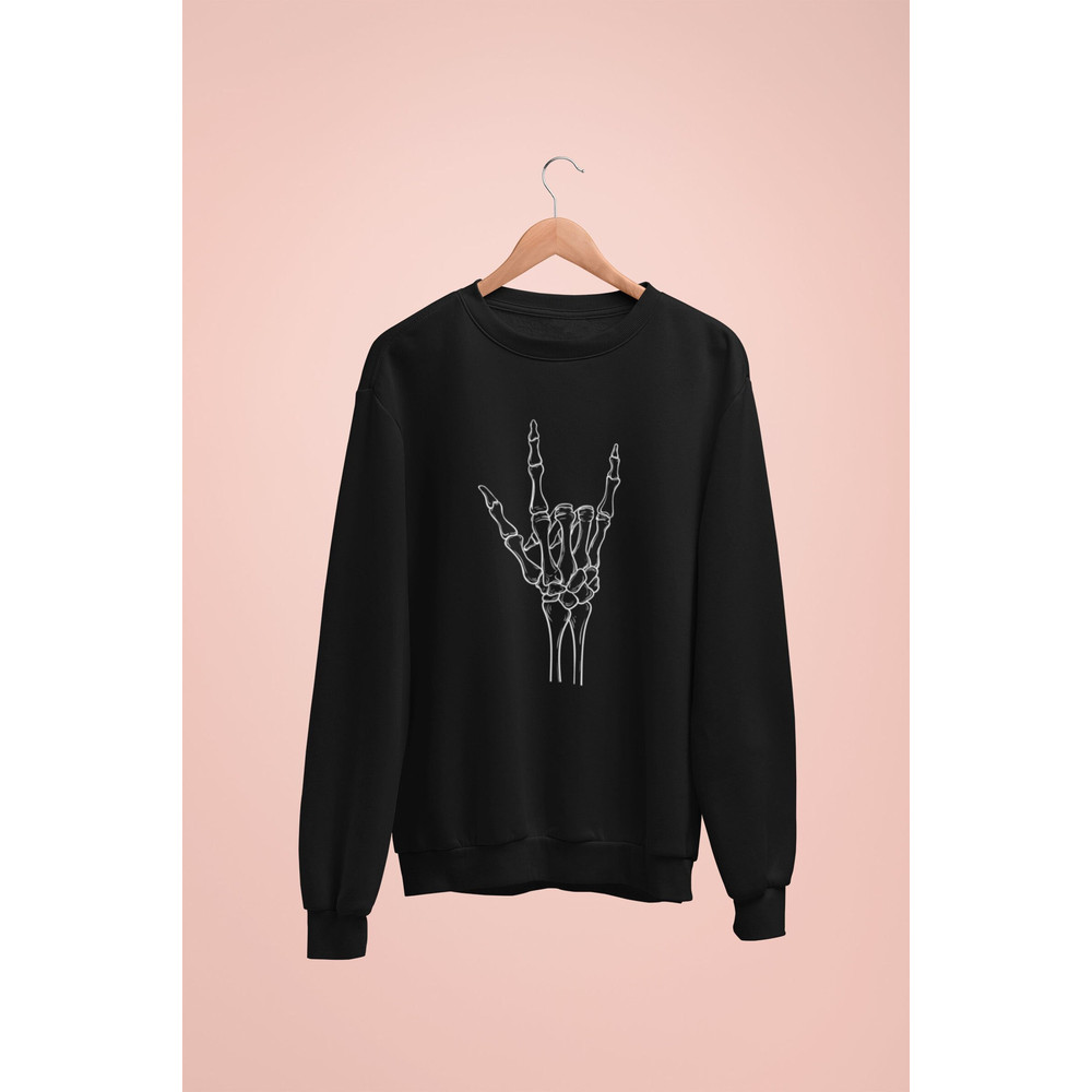 Skeleton Hand Shirt , Skeleton Shirt, Skeleton Hand Sweatshirt, Skeleton Long Sleeve Shirt, Skeleton Shirt Women, Halloween Sweater, Love - 1.jpg