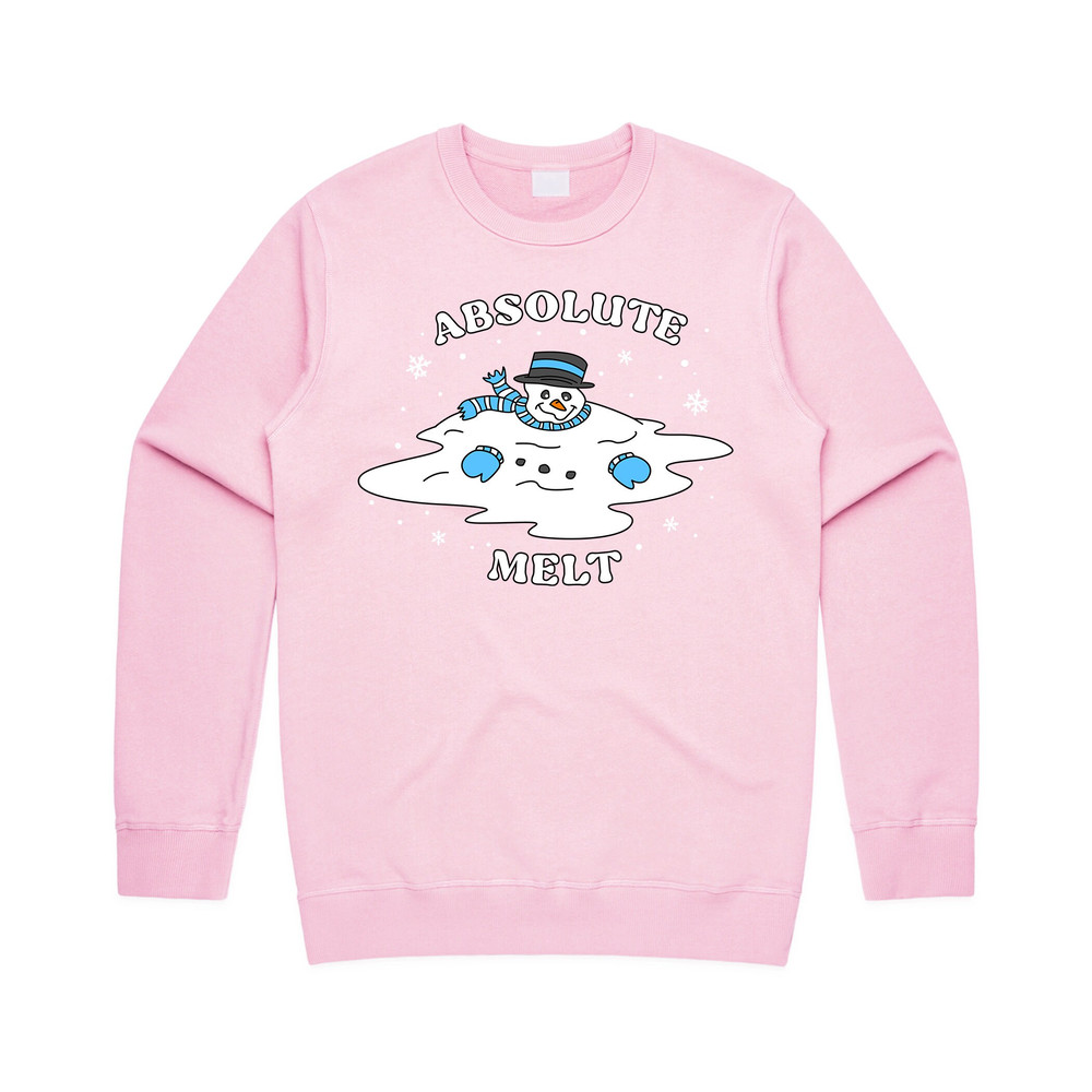 Absolute Melt Jumper Sweater Sweatshirt Christmas Funny Melting Snowman Snow Man Gift - 3.jpg