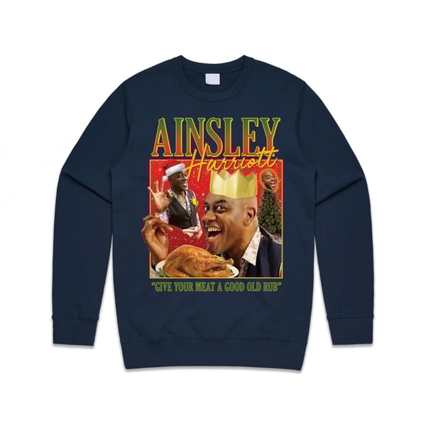 Christmas Ainsley Harriott Jumper Sweater Sweatshirt Funny Homage Cooking Show Meme Internet Xmas Retro Vintage - 2.jpg
