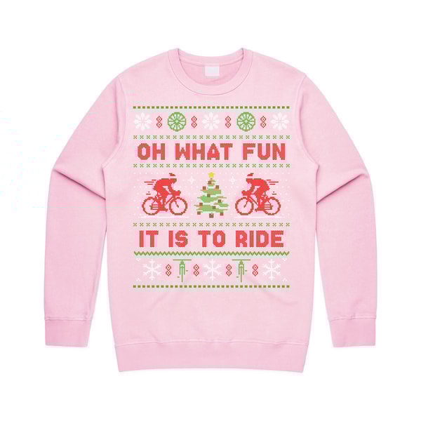 Cycling Oh What Fun It Is To Ride Jumper Sweater Sweatshirt Christmas Bicycle Cycle Gift Xmas - 4.jpg