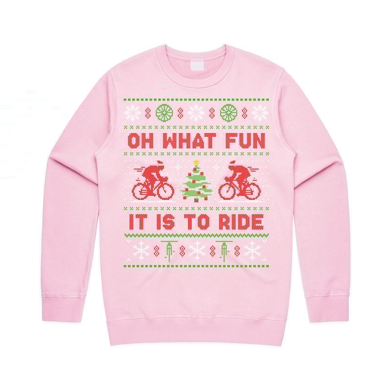 Cycling Oh What Fun It Is To Ride Jumper Sweater Sweatshirt Christmas Bicycle Cycle Gift Xmas - 4.jpg