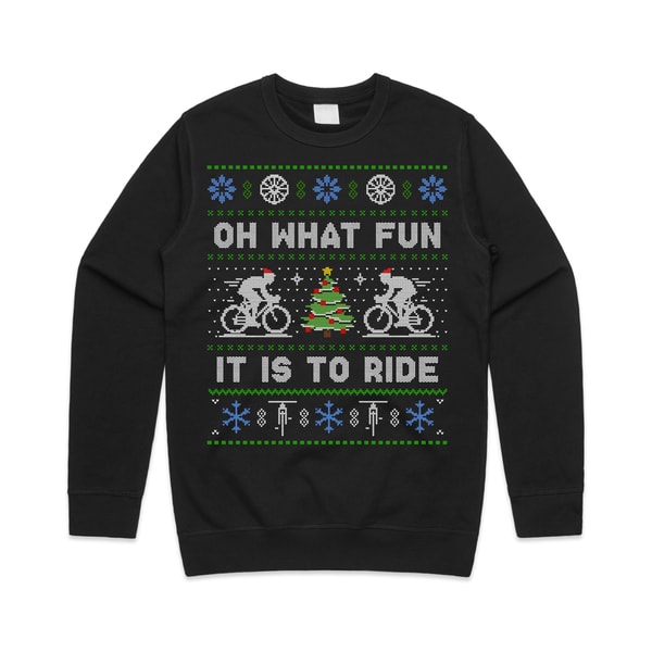 Cycling Oh What Fun It Is To Ride Jumper Sweater Sweatshirt Christmas Bicycle Cycle Gift Xmas - 6.jpg