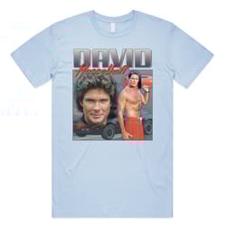 david hasselhoff homage t-shirt tee top funny 80s knight rider kitt vintage dad
