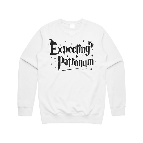 Expecting Patronum Jumper Sweater Sweatshirt Funny Expecto Pregnancy Reveal Potter Baby Shower - 1.jpg