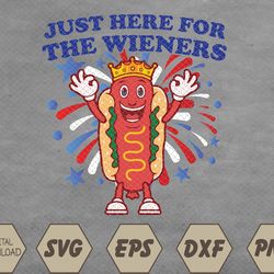 4th of july I'm Just Here For The Wieners Svg, Eps, Png, Dxf, Digital Download