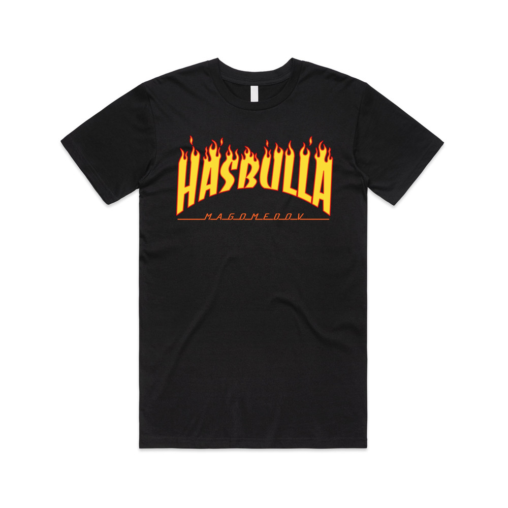 Hasbulla Magomedov Flames T-shirt Tee Top Funny Internet Gift Meme Retro 90's Fire - 1.jpg