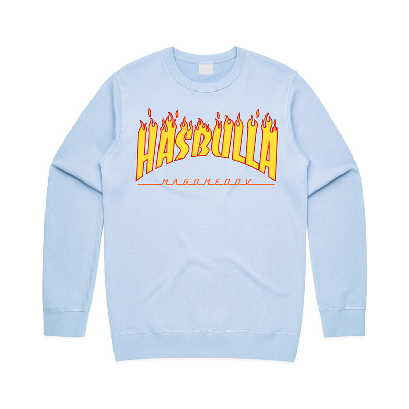 Hasbulla Magomedov Flames Jumper Sweater Sweatshirt Funny Internet Gift Meme Retro 90's Fire - 4.jpg