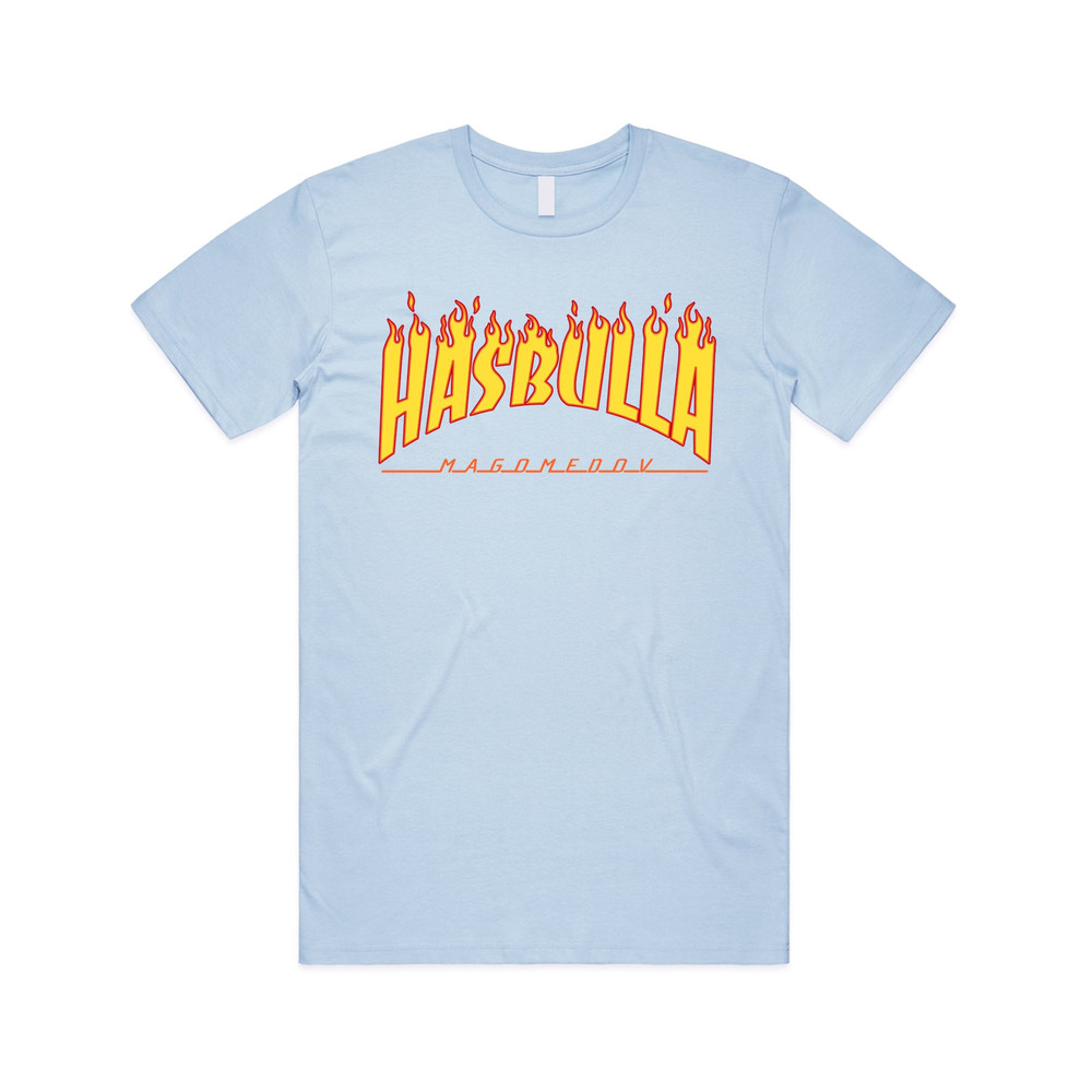 Hasbulla Magomedov Flames T-shirt Tee Top Funny Internet Gift Meme Retro 90's Fire - 4.jpg