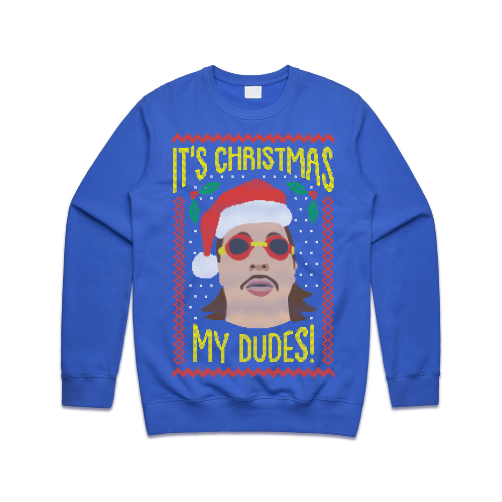 It's Christmas My Dudes Jumper Sweater Sweatshirt Xmas Festive Funny Ugly Knit Vine Wednesday Ma Meme - 1.jpg
