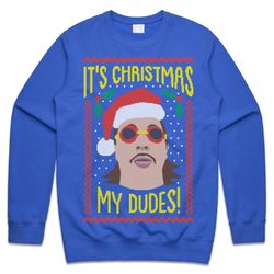 its christmas my dudes jumper sweater sweatshirt xmas festive funny ugly knit vine wednesday ma meme