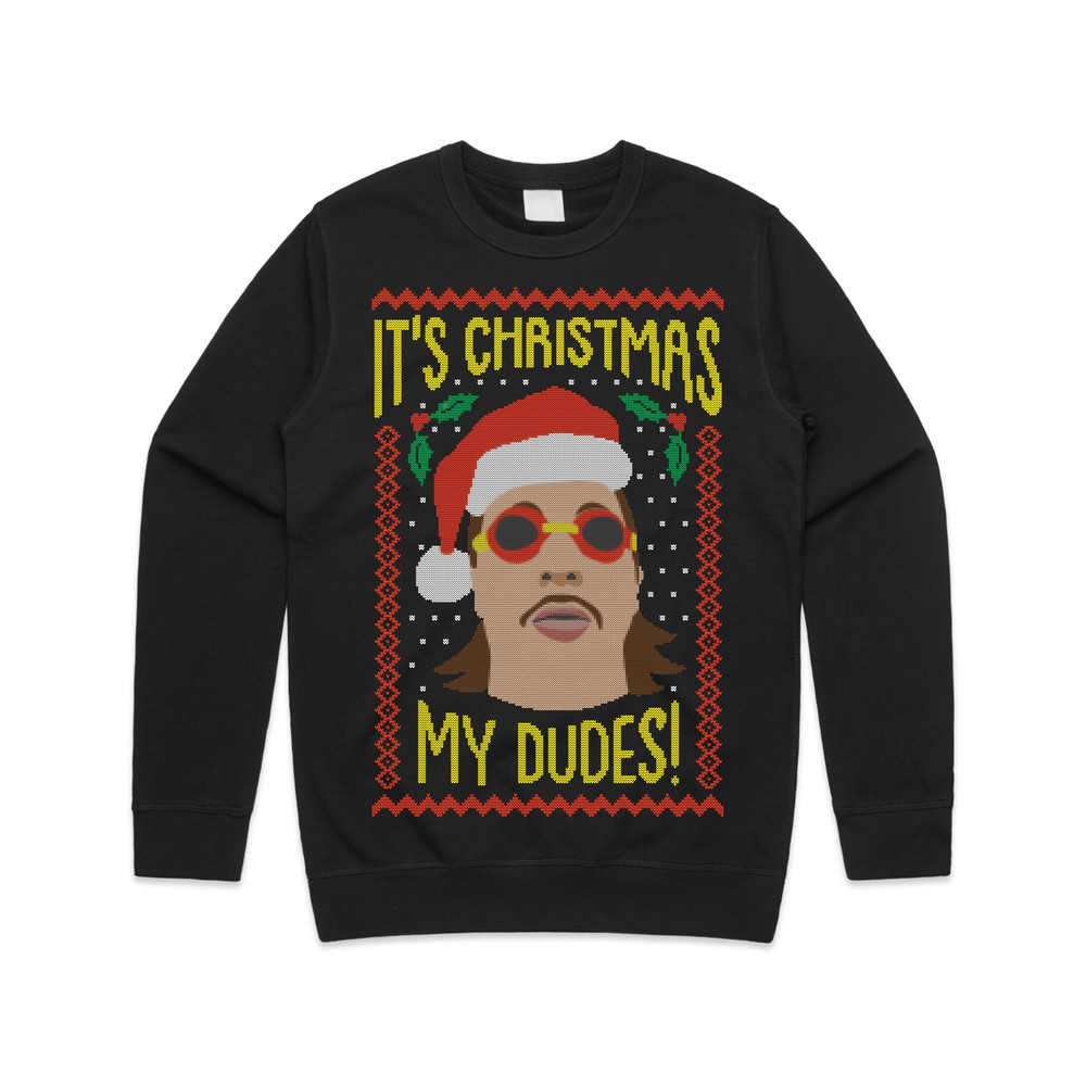 It's Christmas My Dudes Jumper Sweater Sweatshirt Xmas Festive Funny Ugly Knit Vine Wednesday Ma Meme - 3.jpg