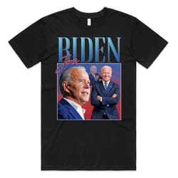 joe biden homage t-shirt tee top us president election campaign 2024 retro 90s vintage