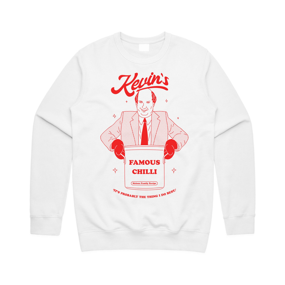 Kevin's Famous Chilli Jumper Sweater Sweatshirt Funny The US Office Malone Family Recipe - 1.jpg
