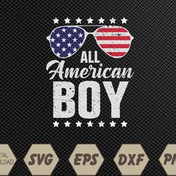 All American Boy 4th of July Sunglasses USA Flag Boys Kids Svg, Eps, Png, Dxf, Digital Download