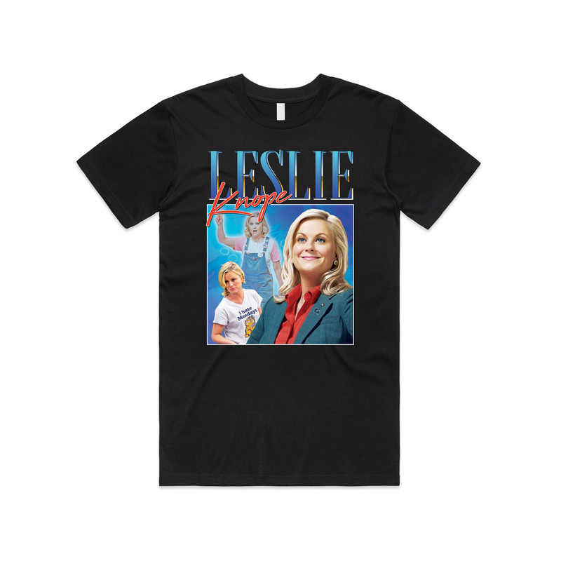 Leslie Knope Homage T-shirt Tee Top Parks & Rec TV Show Gift Retro 90's Vintage Funny - 2.jpg
