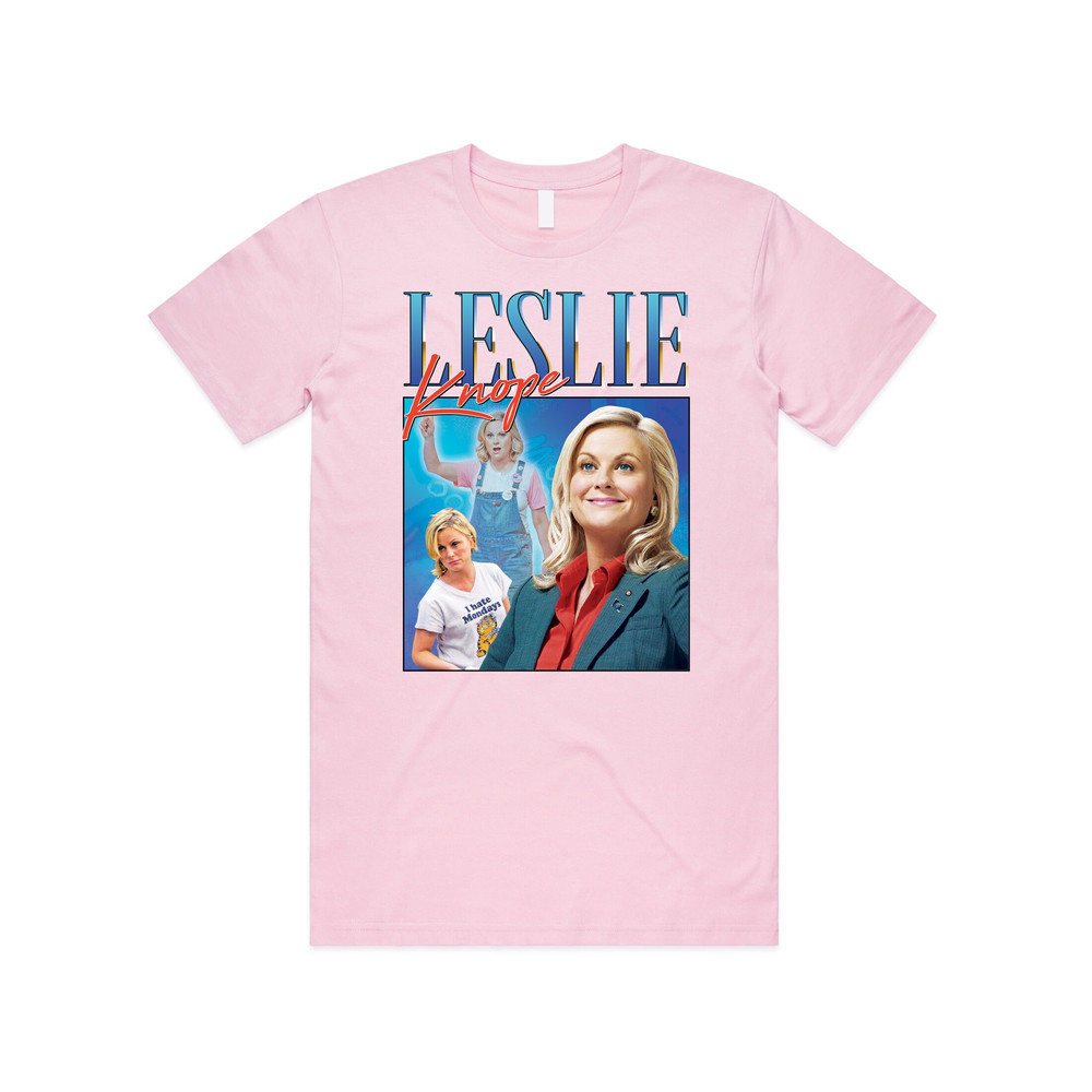 Leslie Knope Homage T-shirt Tee Top Parks & Rec TV Show Gift Retro 90's Vintage Funny - 3.jpg