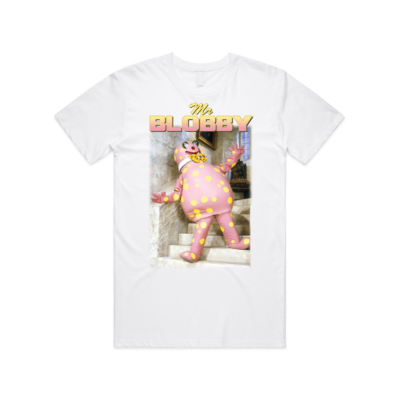 Mr Blobby Homage T-shirt Tee Top Funny UK Tribute Gift for TV 90's Icon Legend Noel - 4.jpg