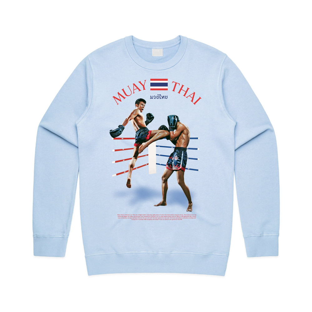 Muay Thai Vintage Style Jumper Sweater Sweatshirt Graphic Kick Boxing Martial Arts Gift - 2.jpg