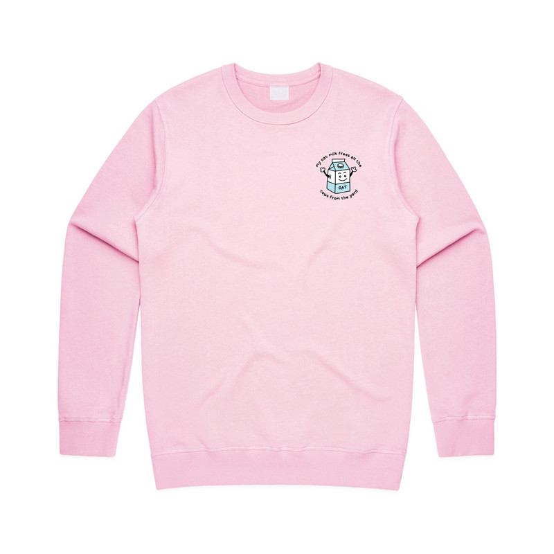 My Oat Milk Frees All The Cows From The Yard Jumper Sweater Sweatshirt Vegan Vegetarian - 2.jpg