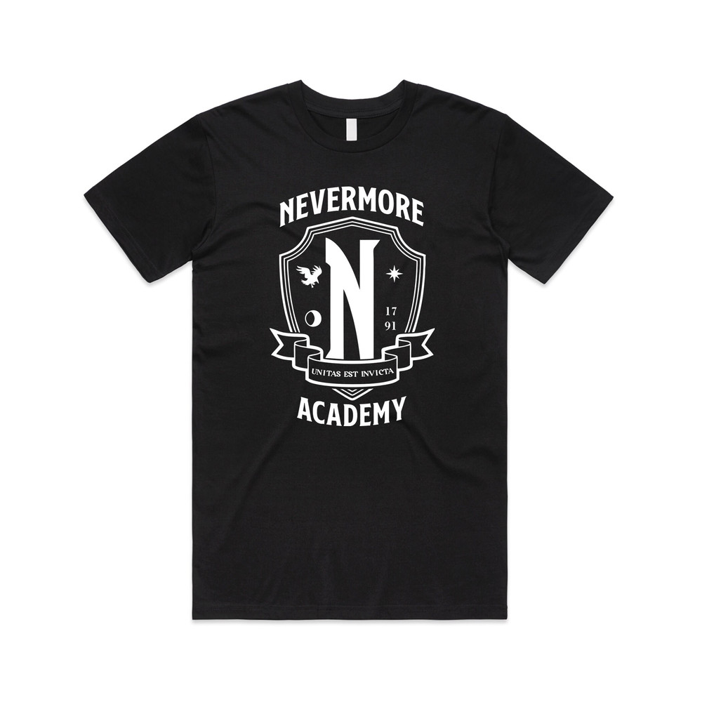 Nevermore Academy T-shirt Tee Top Wednesday Addams Top Funny TV Show Gift Unisex - 1.jpg
