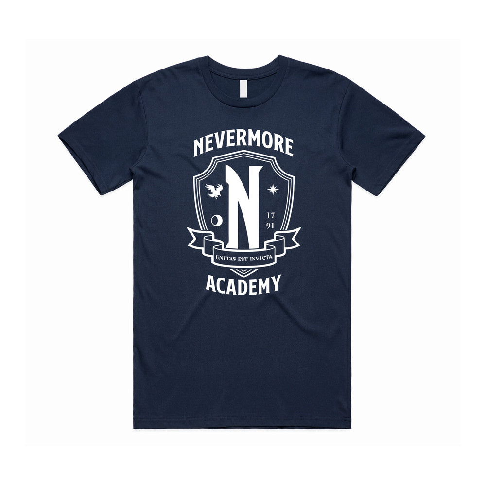 Nevermore Academy T-shirt Tee Top Wednesday Addams Top Funny TV Show Gift Unisex - 4.jpg