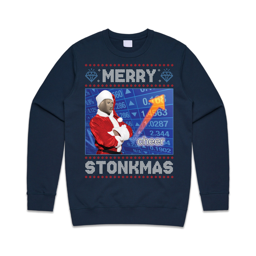 Merry Stonkmas Jumper Sweater Sweatshirt Christmas Xmas Stocks & Shares GME Gamestop Trading Crypto Funy Gift - 3.jpg