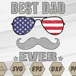 Best dad ever American us Flag fathers day 4th of July daddy Svg, Eps, Png, Dxf, Digital Download