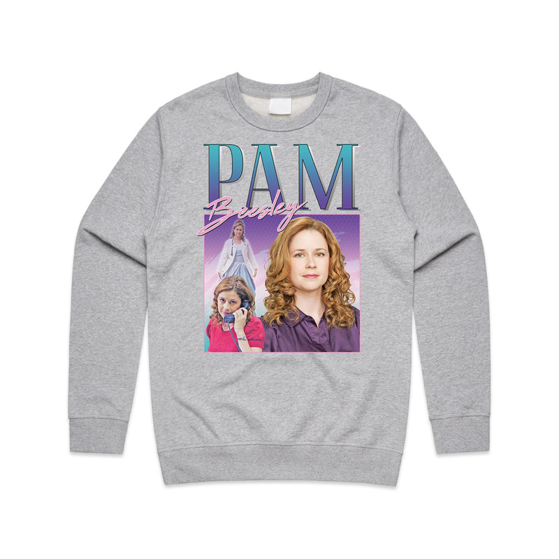 Pam Beesley Homage Jumper Sweater Sweatshirt Funny US Office Retro 90's Jim Halpert Gift - 2.jpg