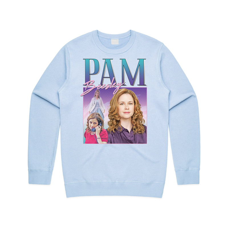 Pam Beesley Homage Jumper Sweater Sweatshirt Funny US Office Retro 90's Jim Halpert Gift - 3.jpg