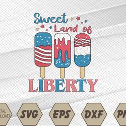 Sweet Land Of Liberty Red White and Blue Family Matching 4th Of July Fourth of July 1776 Svg, Eps, Png, Dxf, Digital Dow