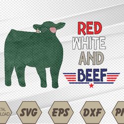 Red white and beef Funny Svg, Eps, Png, Dxf, Digital Download