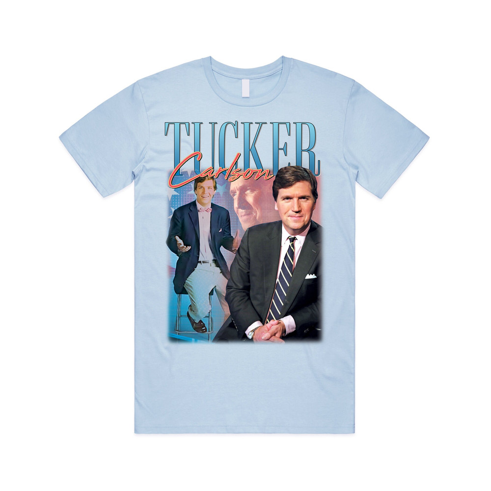 Tucker Carlson Homage T-shirt Tee Top TV News Fox Gift Unisex Men’s Women’s - 2.jpg