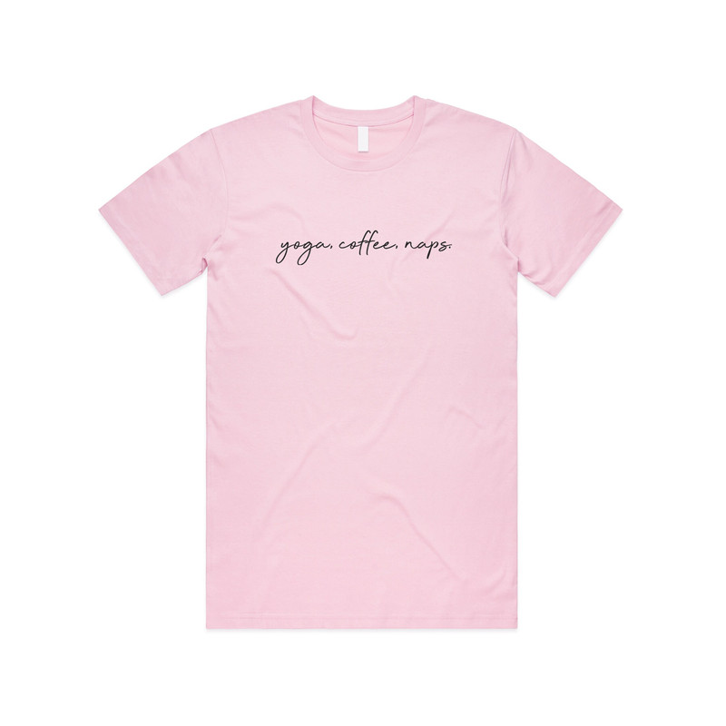 Yoga, Coffee, Naps T-shirt Tee Top Funny Fitness Pilates Spin Hot Boho Cute - 1.jpg