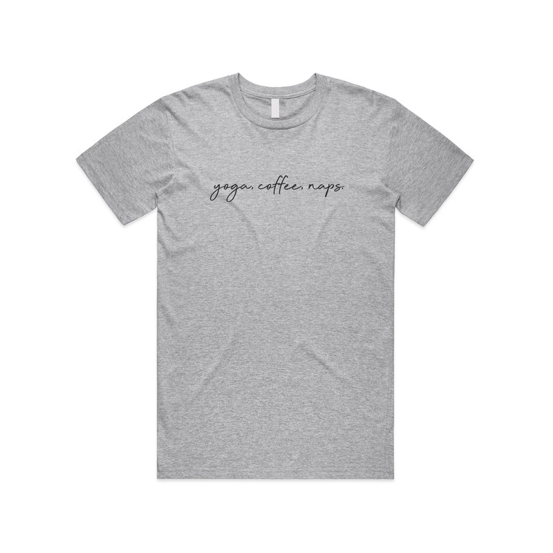 Yoga, Coffee, Naps T-shirt Tee Top Funny Fitness Pilates Spin Hot Boho Cute - 5.jpg