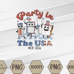 4th of July ER Nurse Party In The USA Emergency Room Crew Png, Digital Download