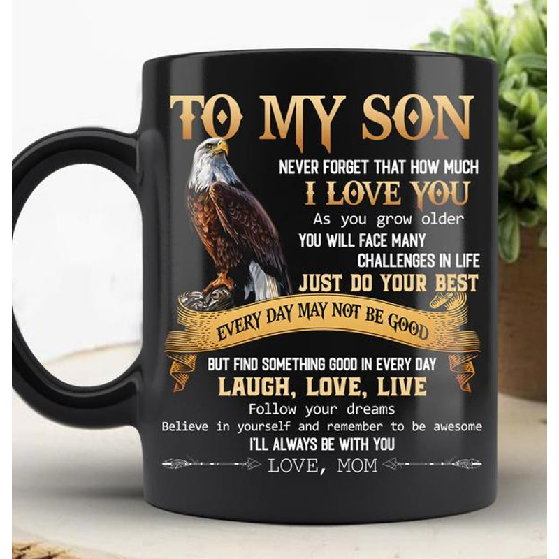 Gift For Son Never Forget How Much I Love You Mugs.jpg