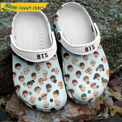 pattern bts gifts crocs, bts, band crocs, music sandals, bts clog shoes unisex