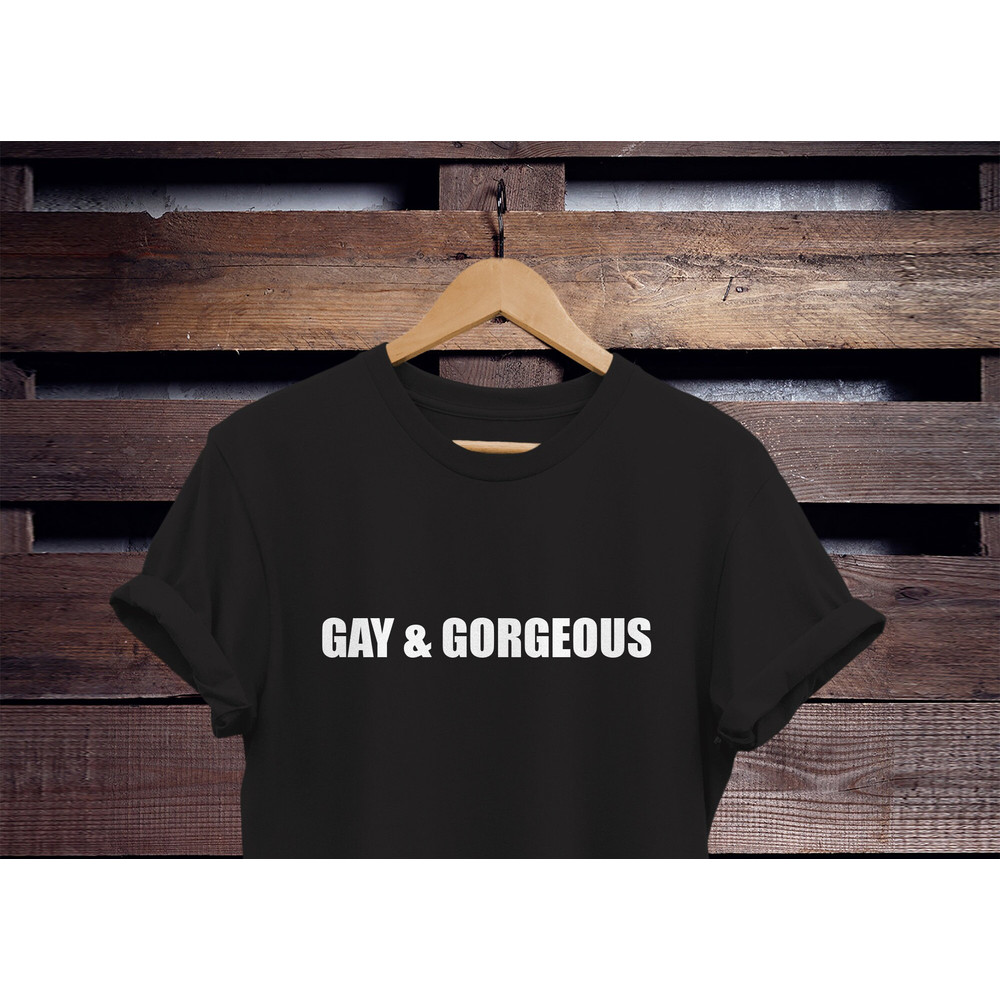gay shirt gay & gorgeous shirt Gay pwr shirt gay af Lesbian shirt bisexual shirt pride shirt lbgt tshirts lgbt shirt gay clothing - 1.jpg