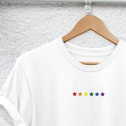 rainbow gay shirt rainbow stars shirt rainbow shirt gay symbol shirt  gay af gay shirt lesbian shirt lgbt shirt pride sh