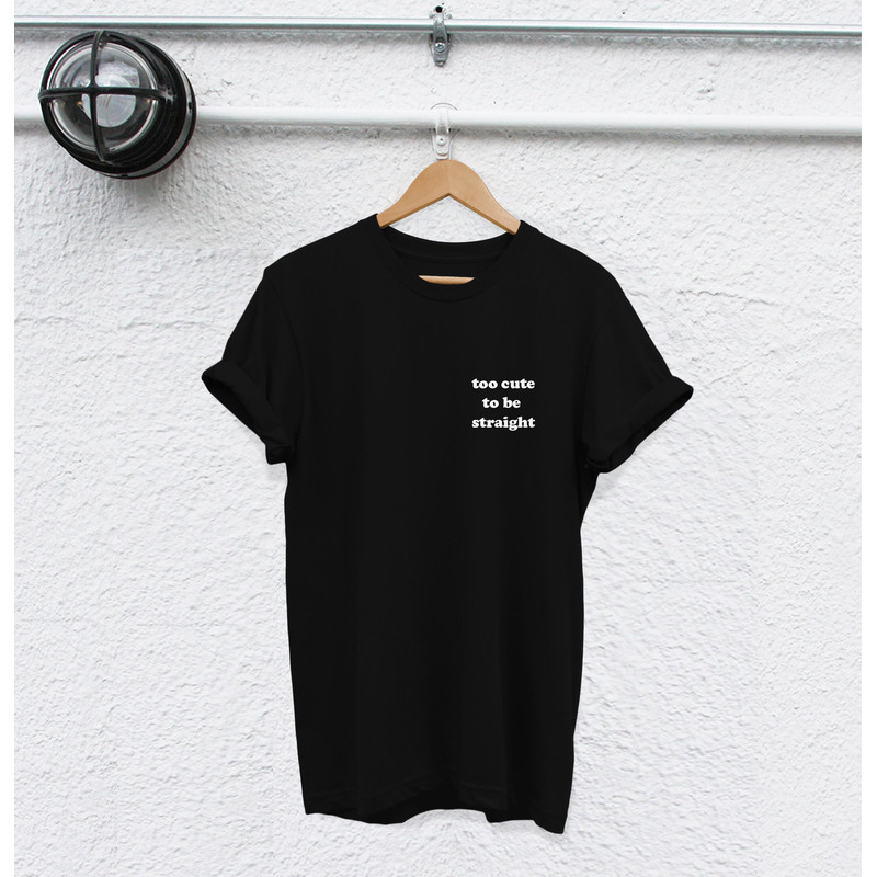 too cute to be straight shirt totally bi shirt Bisexual t-shirt Bisexual shirt Bisexuality Pride Gay shirt Lesbian Shirt Bisexual lbgt shirt - 2.jpg